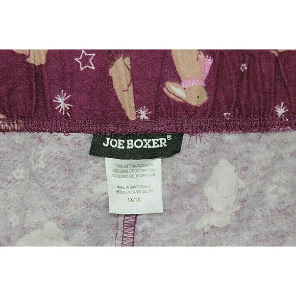 Joe Boxer Pink Scraf Bunny Purple/Pink Pajama Bott - Picture 6 of 6